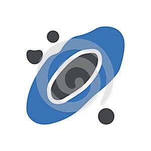 Astronomy vector glyph colour icon