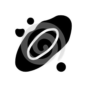 Astronomy vector glyph flat icon