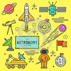 Astronomy Vector Icon Set