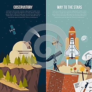 Astronomy Vertical Banners