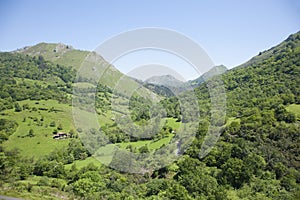 Asturian green mountains