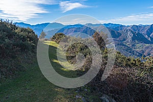 Asturian mountains from Mirador de Següencu