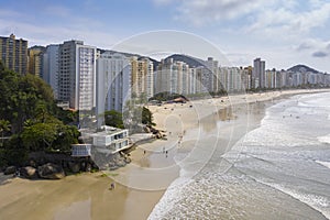 Asturias beach in Guaruja, Sao Paulo