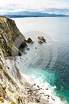 Asturias coast. Cabo Busto cliffs, Spain