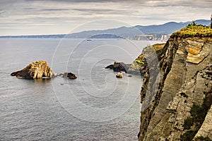 Asturias coast. Cabo Busto cliffs, Spain