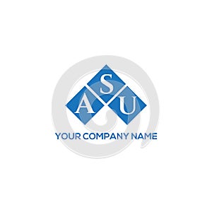 ASU letter logo design on white background. ASU creative initials letter logo concept. ASU letter design