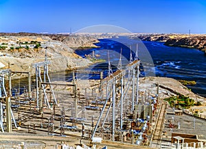 Hydro Power Plant on Asuan Dam, Egypt photo
