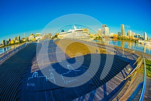 Asuka 2 (a luxury cruise ship anchored in Yokohama)