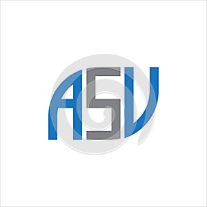 ASV letter logo design on white background.ASV creative initials letter logo concept.ASV letter design