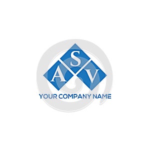 ASV letter logo design on white background. ASV creative initials letter logo concept. ASV letter design