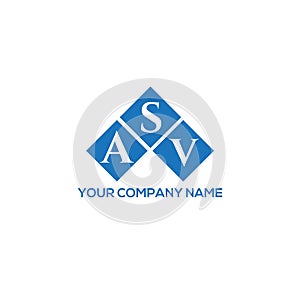 ASV letter logo design on white background. ASV creative initials letter logo concept. ASV letter design photo