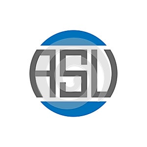 ASV letter logo design on white background. ASV creative initials circle logo concept photo