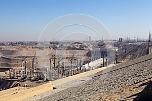 The Aswan Dam in Aswan, Egypt