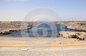 Aswan Dam. The High Dam. Aswan, Egypt.