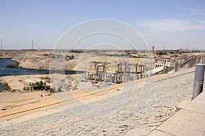 Aswan Dam. The High Dam. Aswan, Egypt.