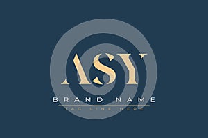 ASY abstract letter logo design