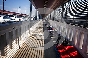 Immigrants at US Mexico border