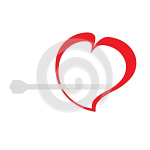 Heart with arrow