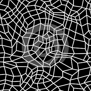 Asymmetric Black White Geometric Background element Seamless pattern