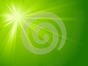 Asymmetric green light burst