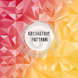 Asymmetric pattern with geometric shapes