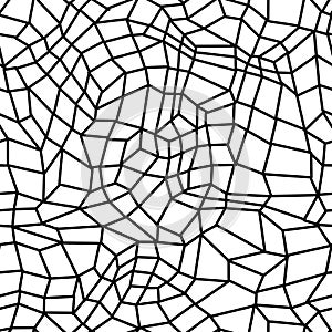 Asymmetric White Black line Geometric Background element Seamless pattern