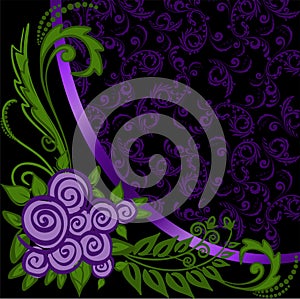 Asymmetrical purple background photo