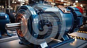 Asynchronous industrial electric motor for a chemical centrifugal pump