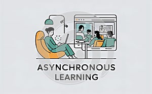 Asynchronous learning photo