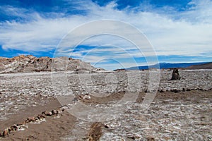 Atacama desert arid flat land