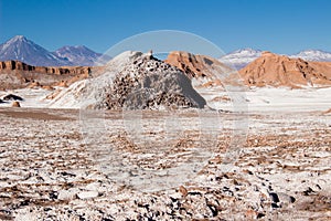 Atacama Desert in Chile. The driest desert on the world, full of salt