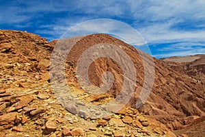 Atacama desert mountain slopes