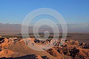 Atacama Desert panorama views Chile south america