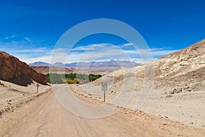 Atacama desert road