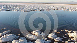 Atacama Desert salt lake, Chil