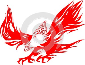 Atacking Eagle in Flames 1
