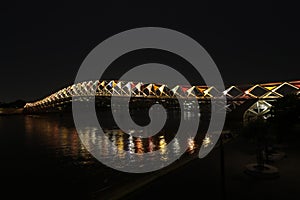 Atal Bridge Is A Pedestrian Truss Bridge At Sabarmati Riverfront