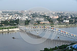 Atal Bridge Is A Pedestrian Truss Bridge At Sabarmati Riverfront