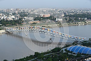 Atal Bridge Is A Pedestrian Truss Bridge At Sabarmati Riverfront