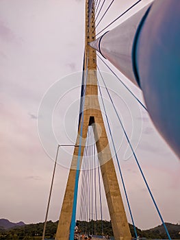 Atal Setu, Jammu and Kashmir and Pathankot. This bridge is cable-stayed bridge on the Ravi river.