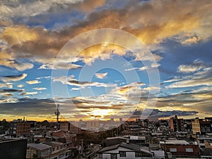 Atardecer en BogotÃÂ¡, Colombia photo