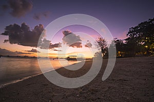 Atardecer en la playa de Malapascua, Filipinas.  Sunset on the beach of Malapascua, Philippines. photo