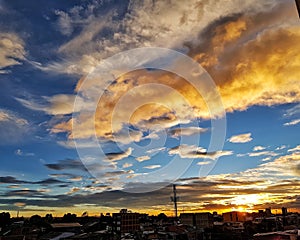 Atardeceres de verano en Colombia photo