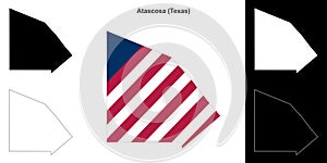 Atascosa outline map
