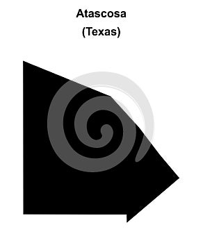Atascosa outline map