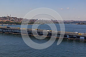 Ataturk Bridge in Istanbul, Turk