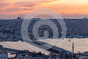 Ataturk Bridge at Sunset