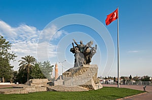 Ataturk Monument in Antalya. Turkey photo