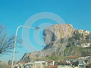 Ataturk Monument Formed on a Mountain