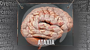 Ataxia in human brain